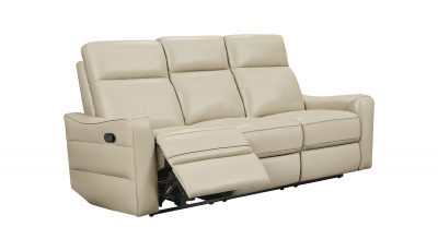 3517 Cream Sofa w/ manual recliners
