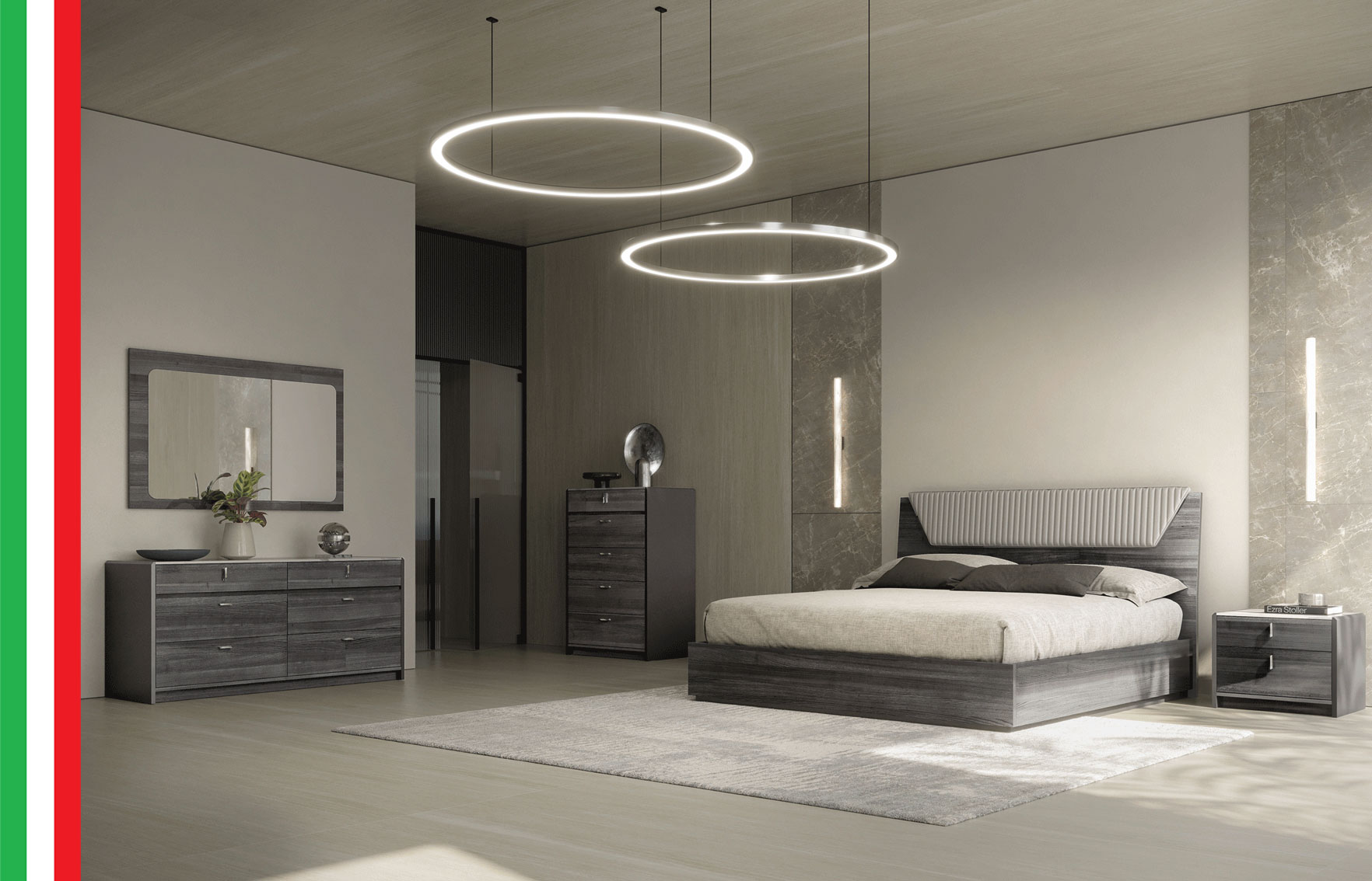 Bedroom Furniture Modern Bedrooms QS and KS Vulcano Bedroom Set by Tomasella, Italy