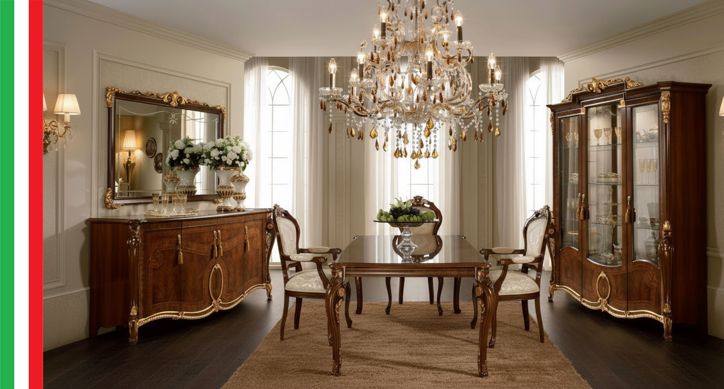 Dining Room Furniture Classic Dining Room Sets Donatello Dinning with Sovrana chairs