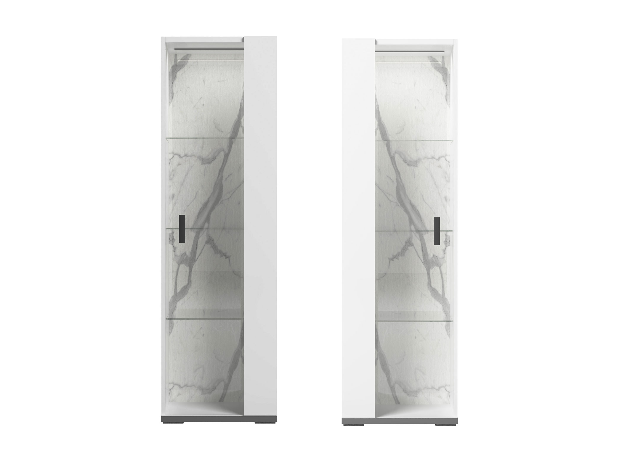 Wallunits Entertainment Centers Carrara 1 Door Vitrines
