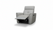 8501 Light Grey Chair w/Manual Recliner