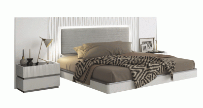 Marina White King size Bed