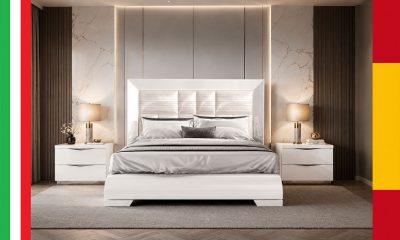Carmen Bed with Onda Nightstands