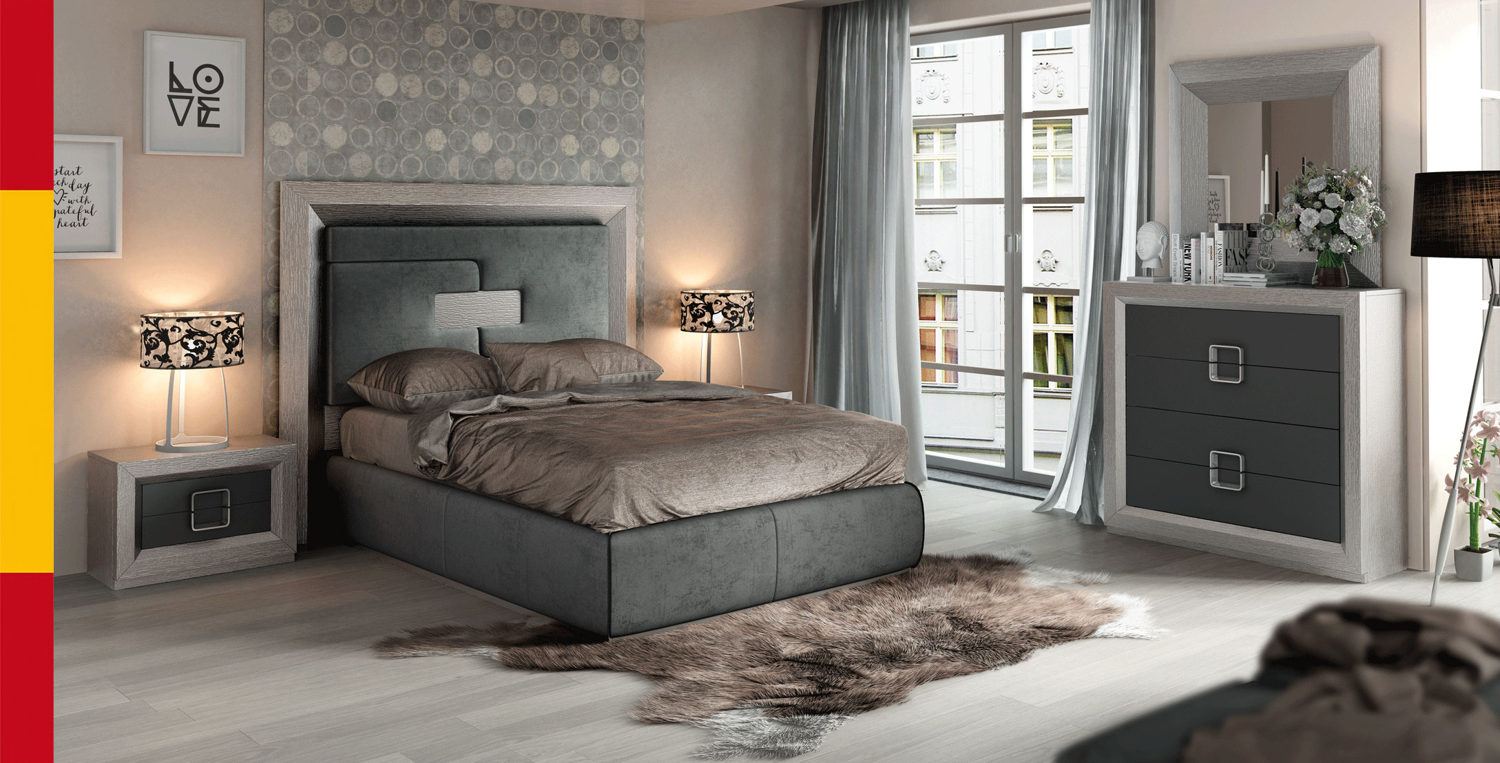 Bedroom Furniture Modern Bedrooms QS and KS Enzo Bedroom