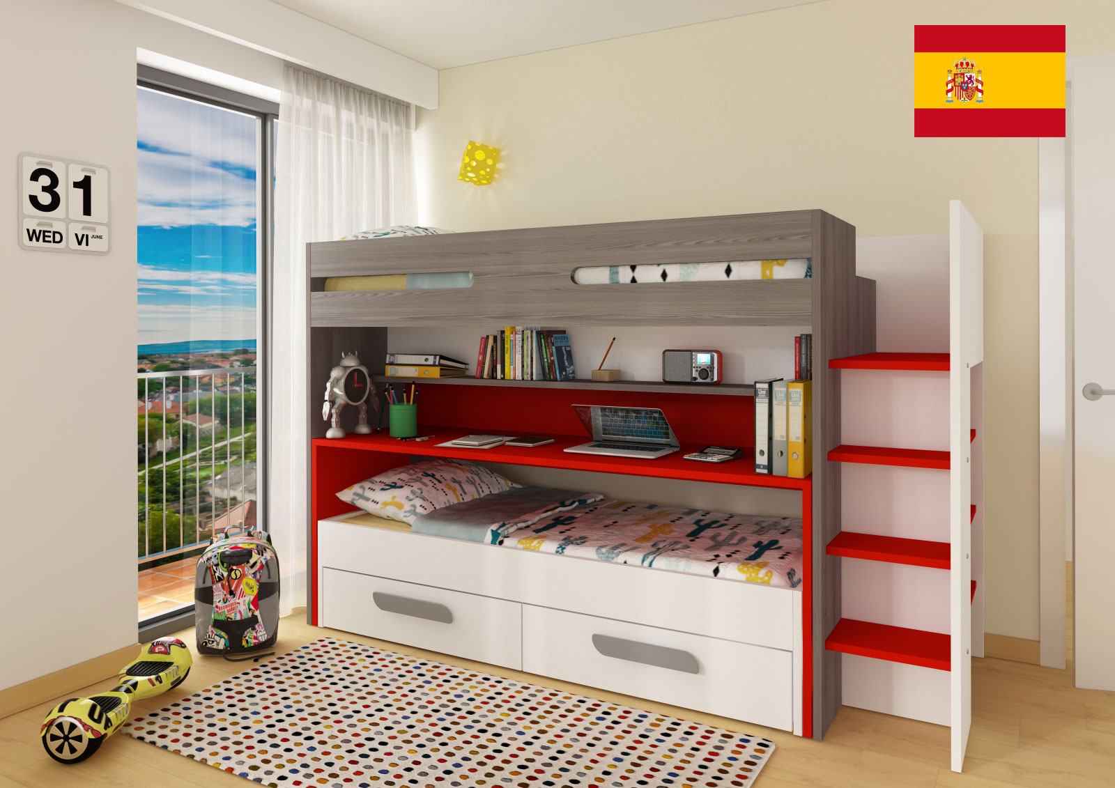 Bedroom Furniture Twin Size Kids Bedrooms Bo10 Bunk Bed