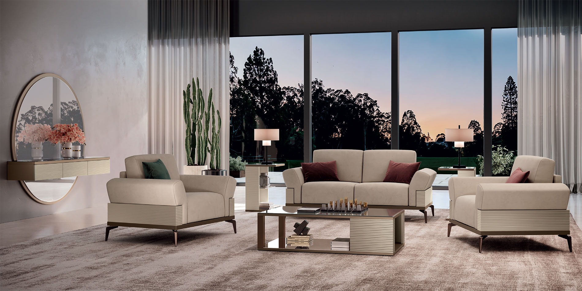 Living Room Furniture Coffee and End Tables Linea Living room