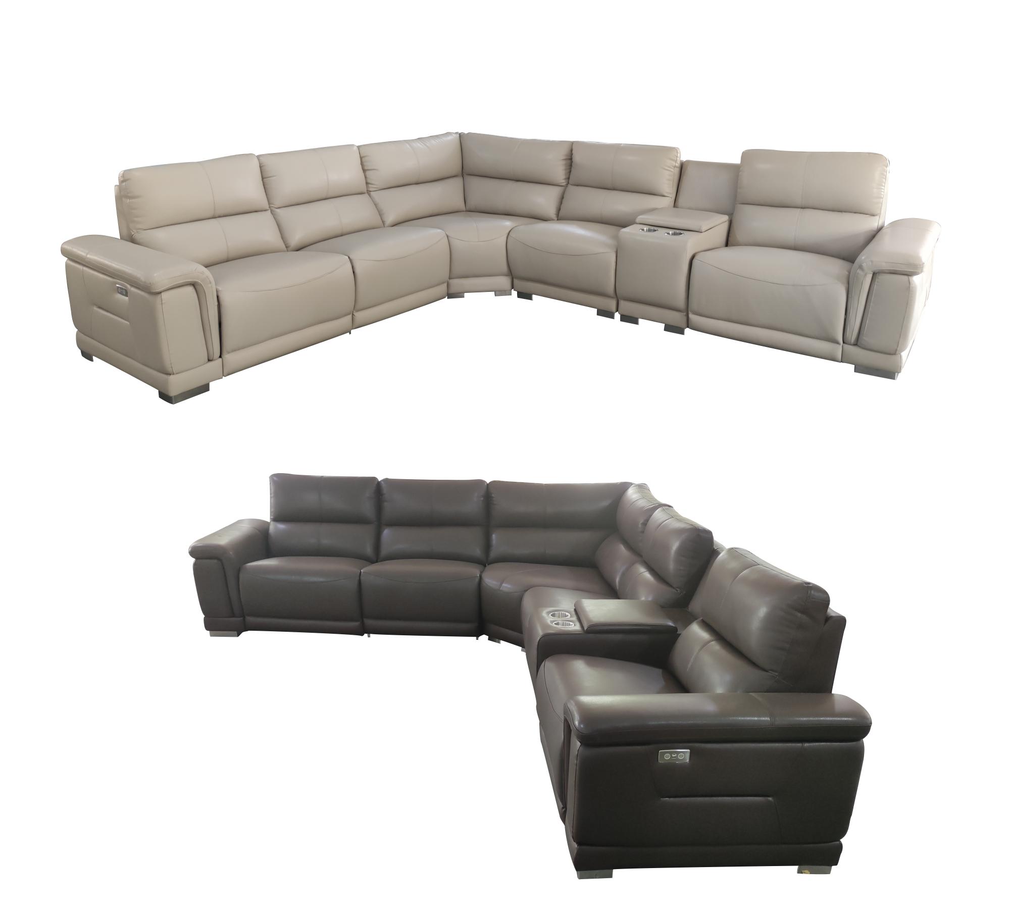Living Room Furniture Reclining and Sliding Seats Sets 2901 Sectional w/recliner