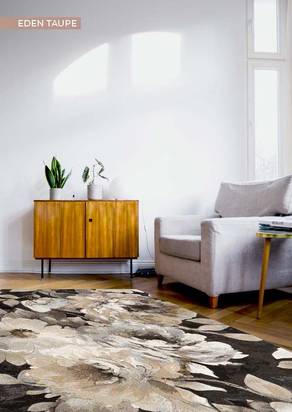 Living Room Furniture Rugs Eden Taupe Rug