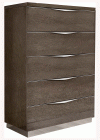 Platinum 5 Drawer Chest Silver Birch