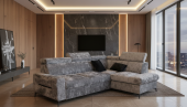 Daytona sectional w/ bed & Storage